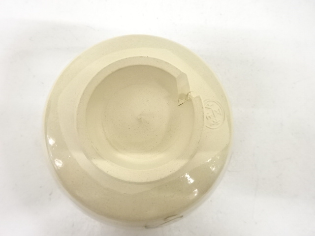  犬山焼　尾関作十郎造　笹唐草　茶碗